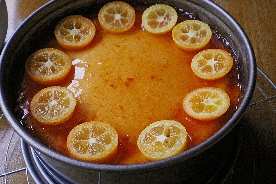 Käsekuchen mit Kumquats