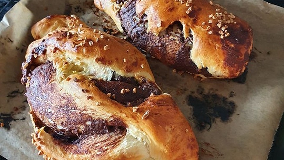Hefezopf mit Schokolade von Seelenschein