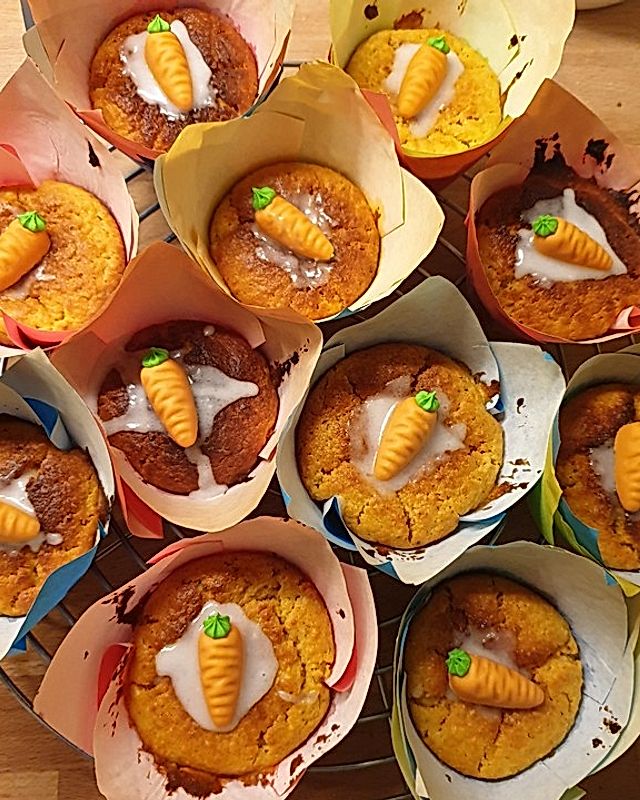 Möhren - Mandel - Muffins
