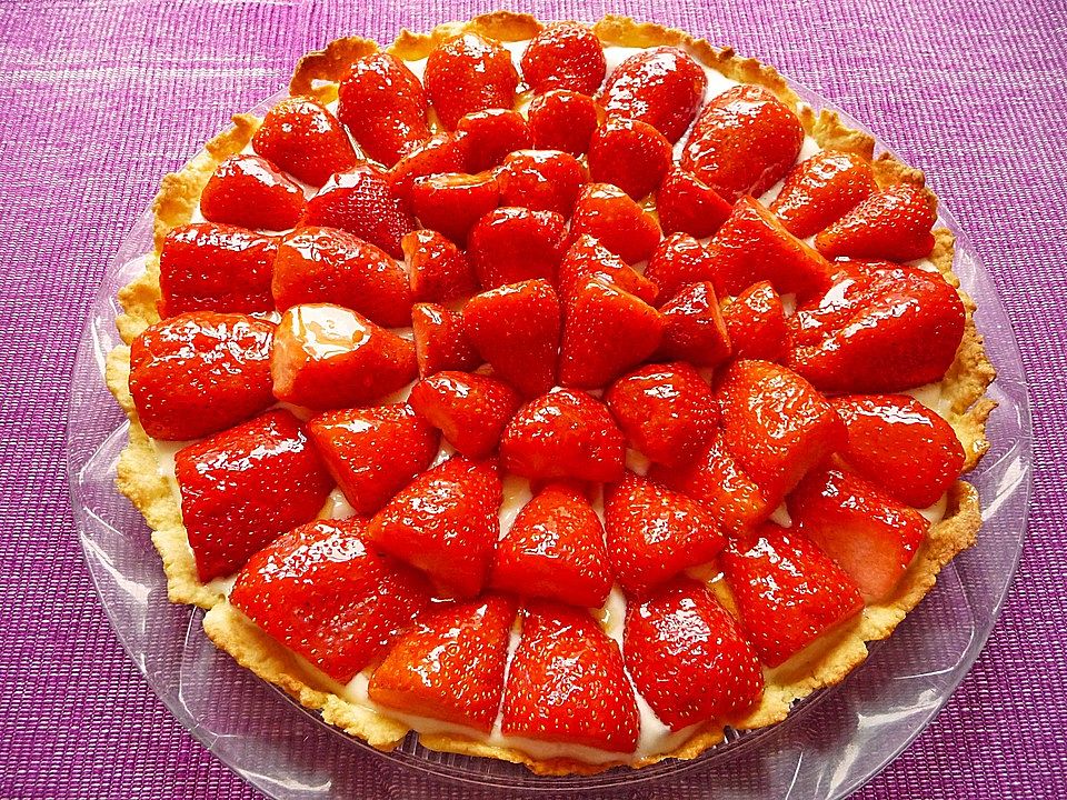 Tarte mit Erdbeeren und Orangencreme von Pumpkin-Pie| Chefkoch