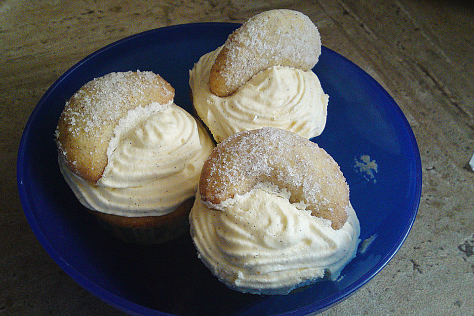 Vanillekipferl - Cupcakes