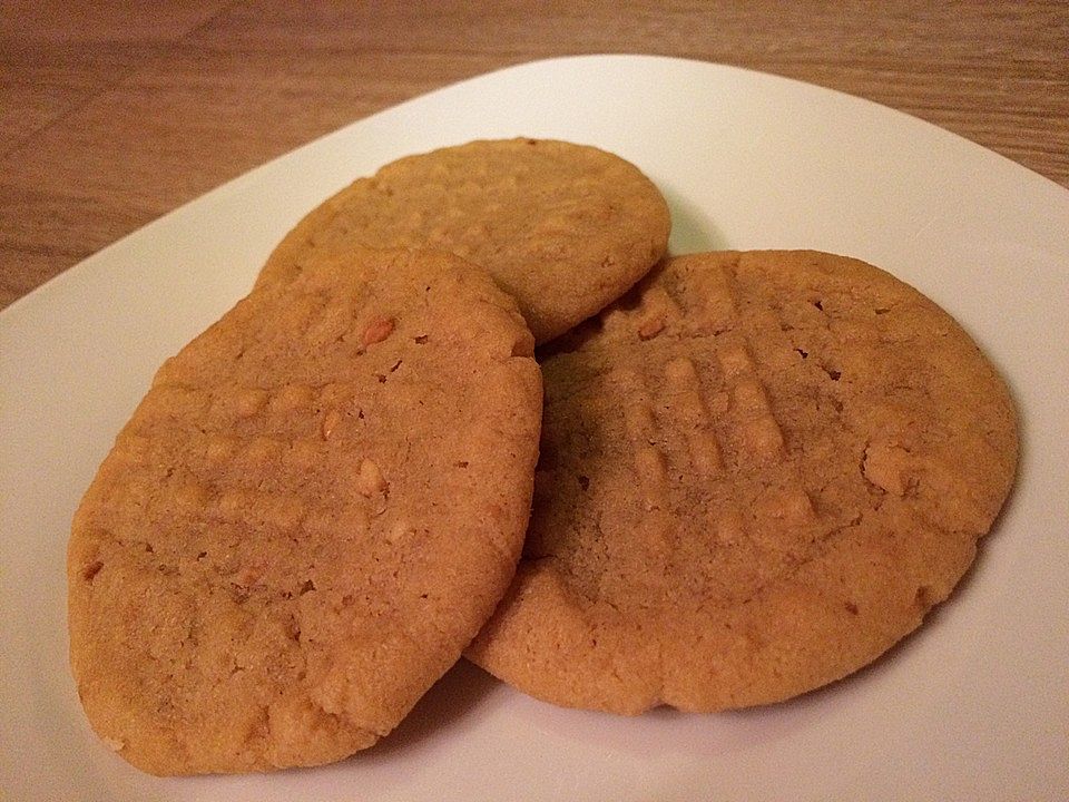 Saftige Erdnussbutter - Cookies von dashonigkuchenpferd| Chefkoch