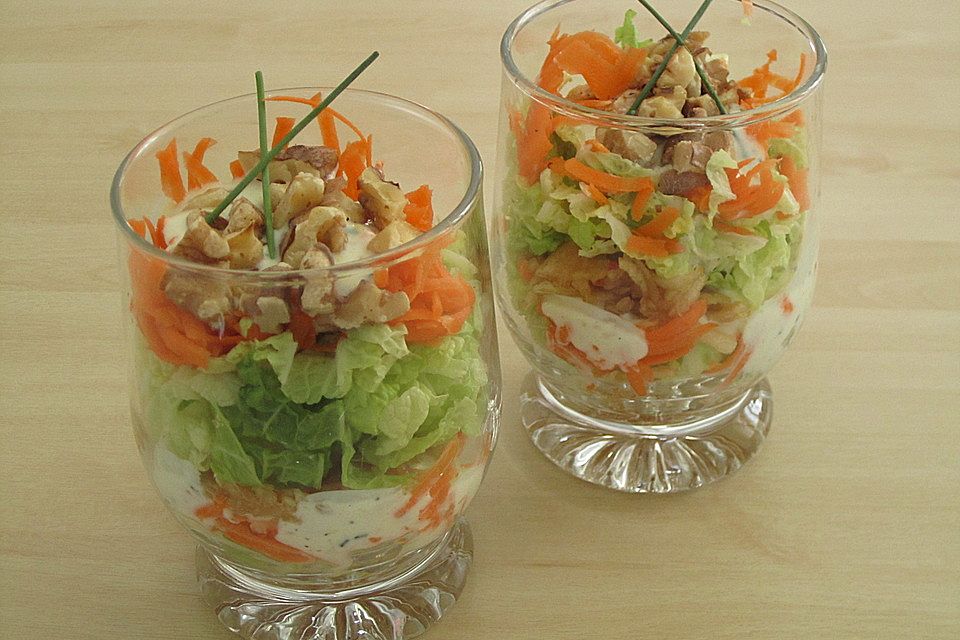 Chinakohl Schichtsalat