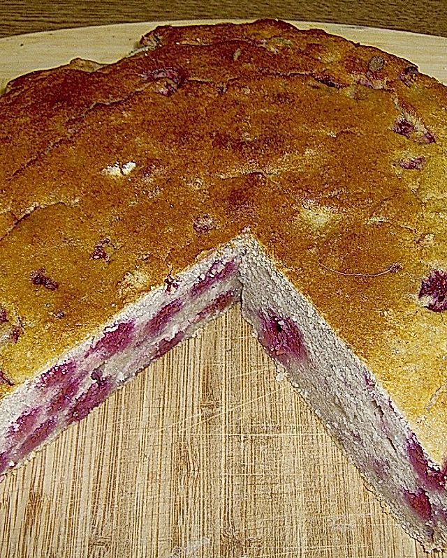Reis -  Himbeer - Kokosraspel Kuchen