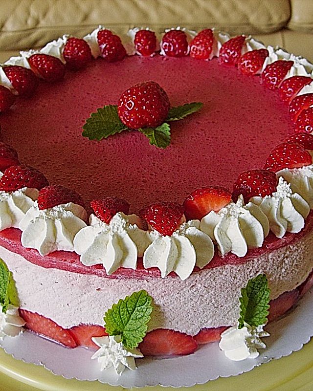 Erdbeercreme -Torte