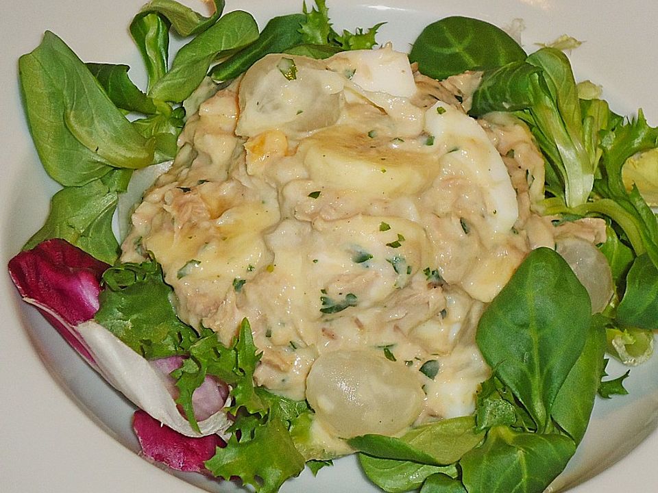 Fruchtiger Thunfisch - Salat mit Ei von ManuGro| Chefkoch