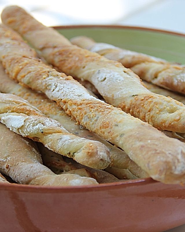 Oliven - Kräuter - Parmesan Breadsticks