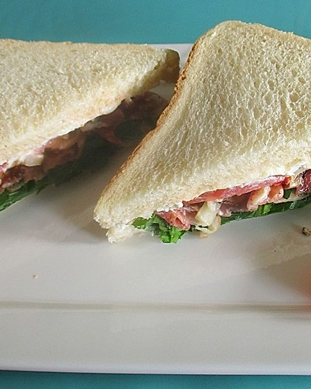 Rucola - Pilz Sandwich mit Serrano