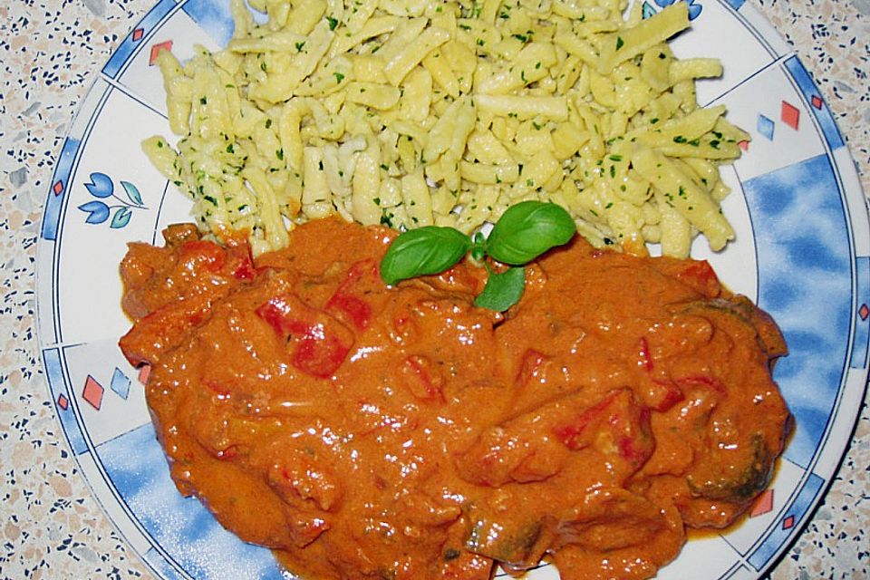 Paprika - Rahmschnitzel