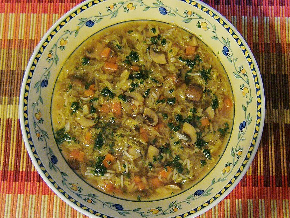 Chinakohl und Champignons auf Reis von Maitre-de-la-maison | Chefkoch
