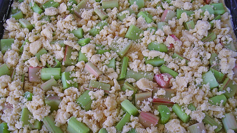 Rhabarberkuchen mit Mandelstreuseln von christina69zs