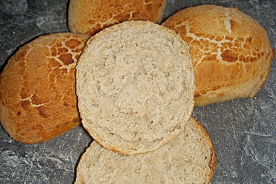 Brötchen mit Hagebuttentee und Dutch Crunch