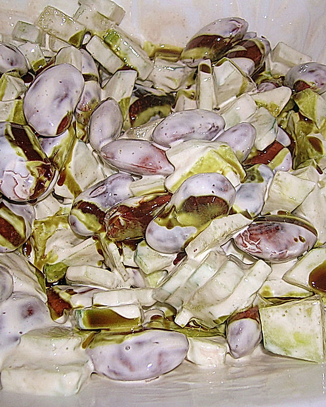 Käferbohnen -  Gurken - Salat