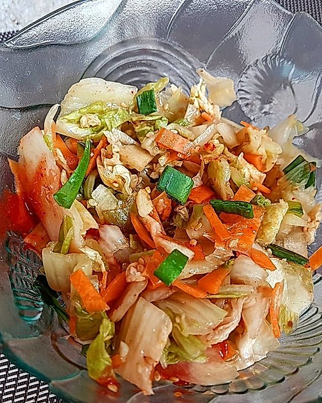 Kimchi mit Chinakohl und Rettich