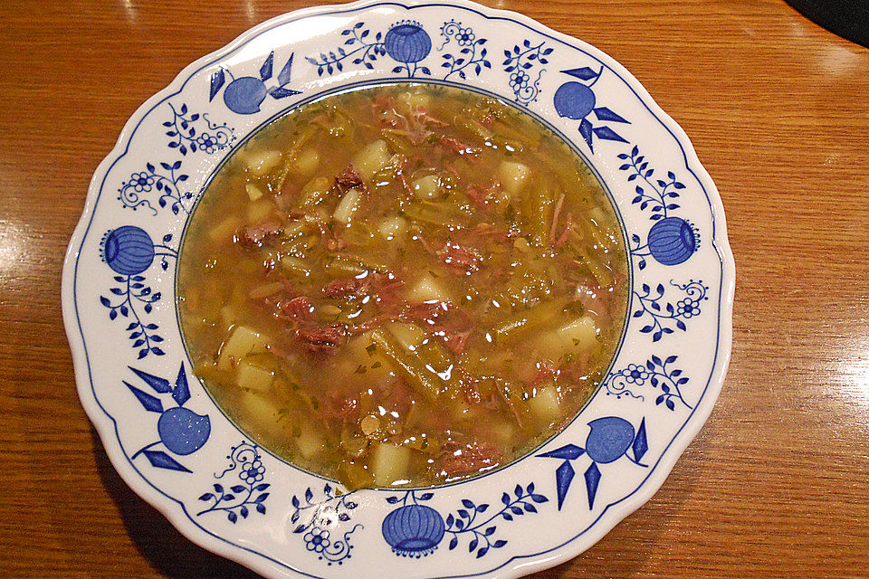 Schnittbohnensuppe à la Gabi