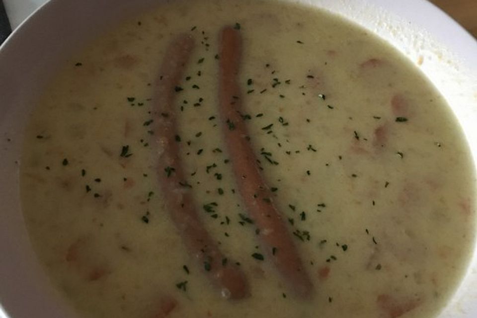 Cremige Käse - Gemüse - Suppe