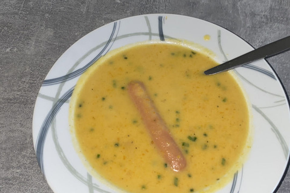 Cremige Käse - Gemüse - Suppe