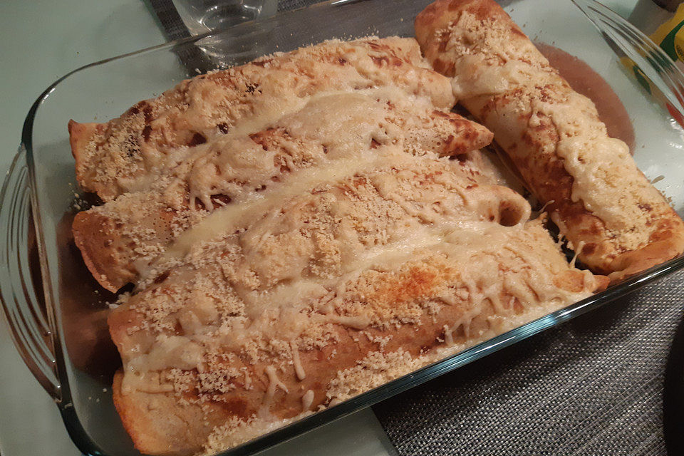 Gefüllte Jäger - Pfannkuchen aus dem Ofen