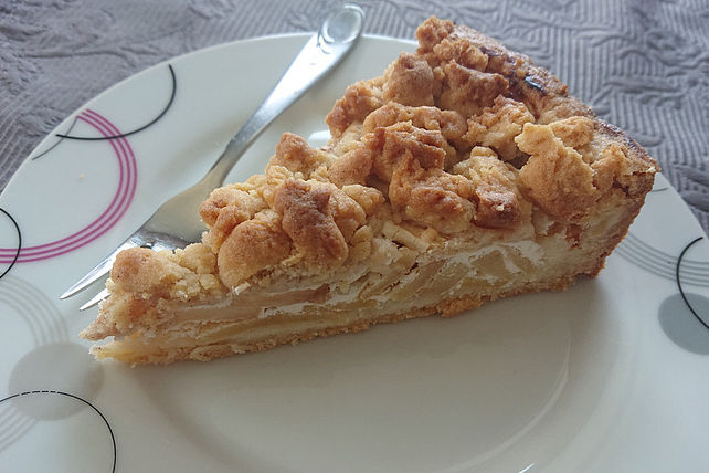 Apfelkuchen mit Schmand und Streuseln von cat94| Chefkoch