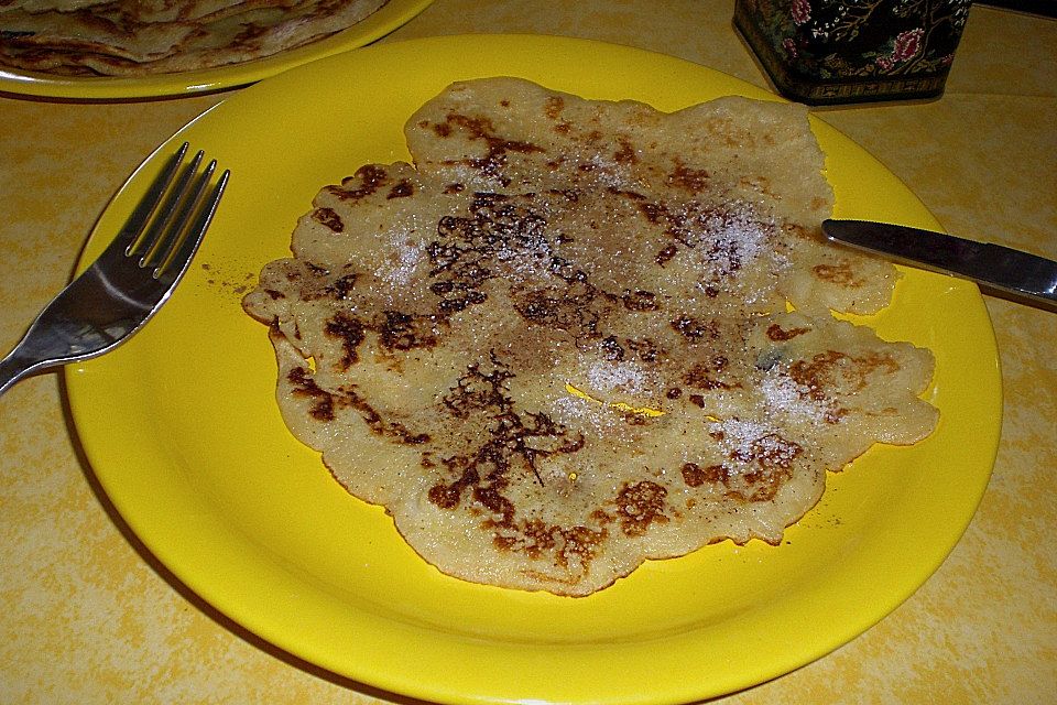 Apfel-Bananen-Pfannkuchen