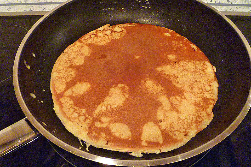 Apfel-Bananen-Pfannkuchen