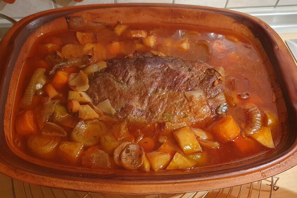 Sauerbraten aus dem Römertopf