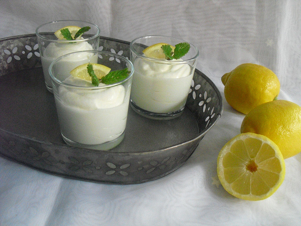 Schnelles Zitronencreme-Dessert - ohne Eier und Gelatine von Stift1 ...