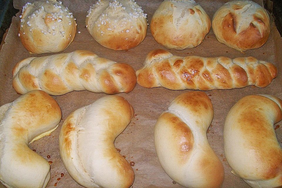 Weiche Brötchen in zig Varianten