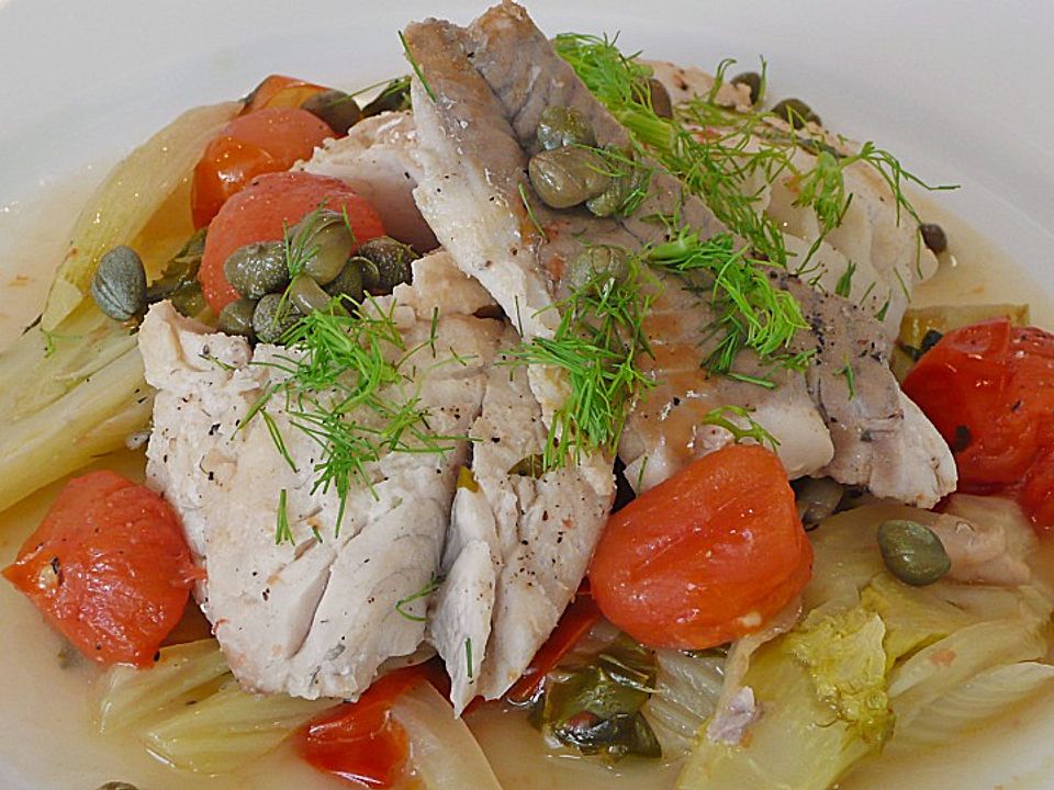 Fischpfanne mit Fenchel und Tomaten von plumbum| Chefkoch