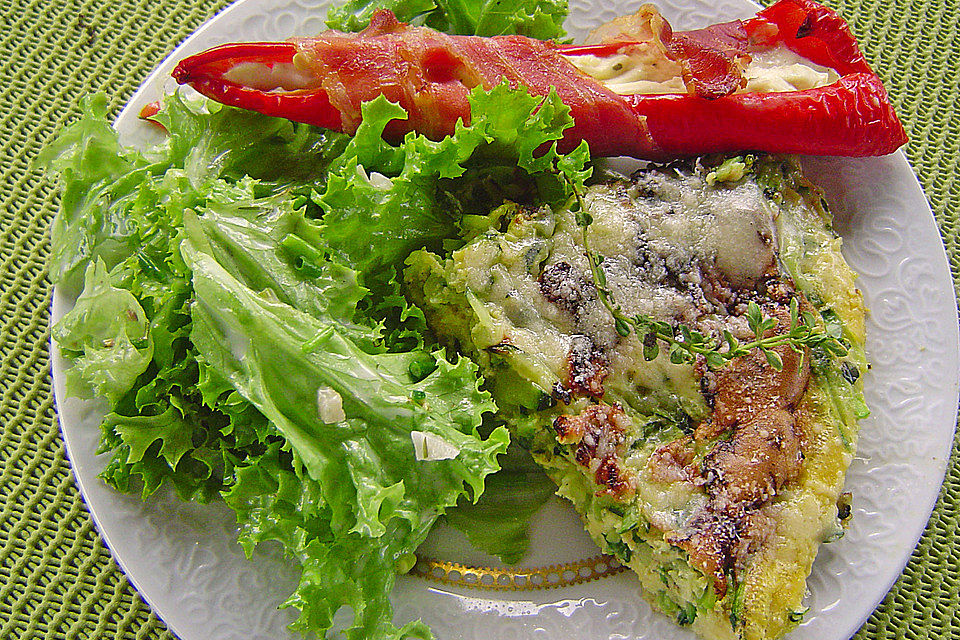 Zucchini-Frittata mit frischem Thymian