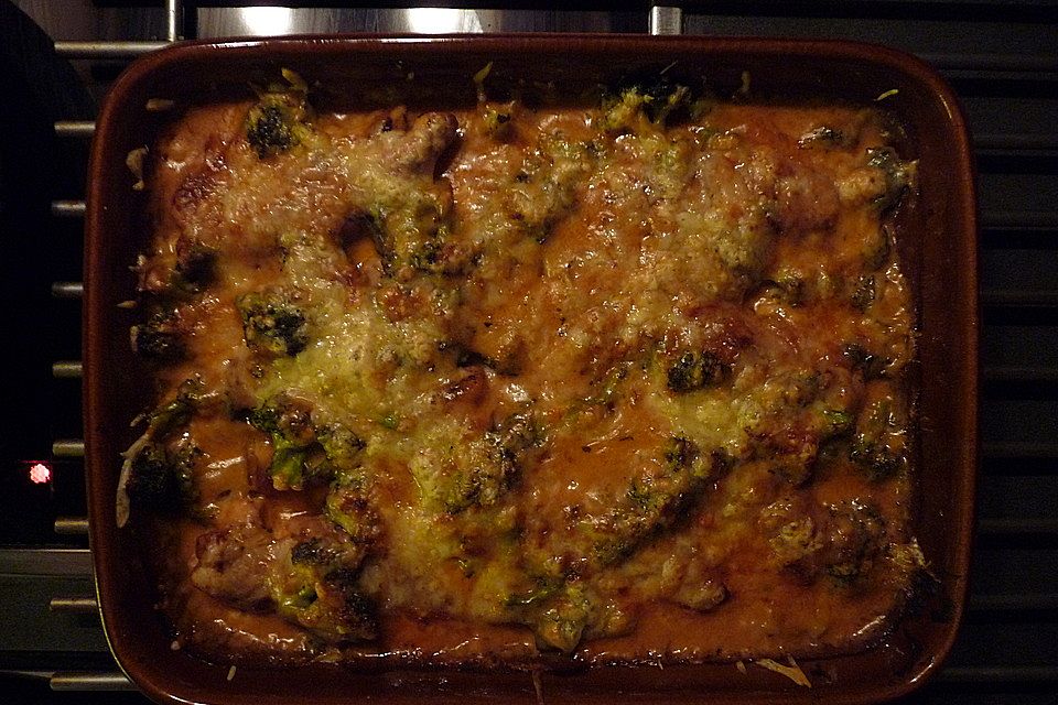 Hähnchen - Brokkoli - Gratin