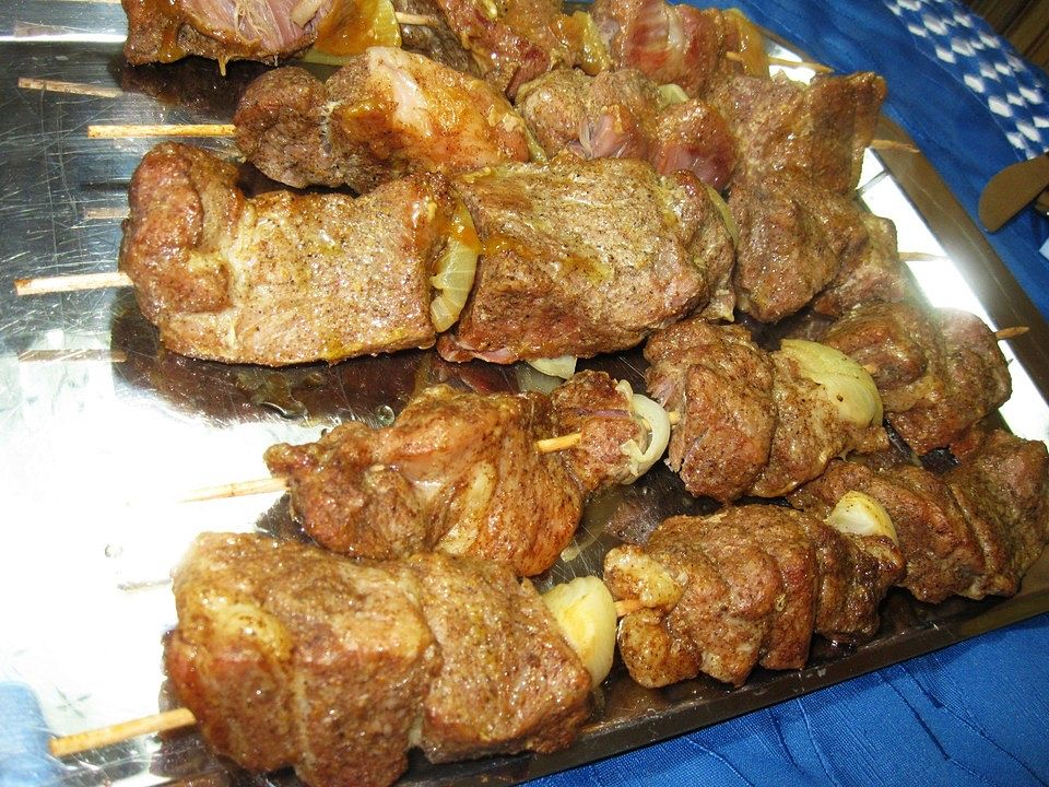 Grillspieße vom Schweinenacken von Koelkast| Chefkoch