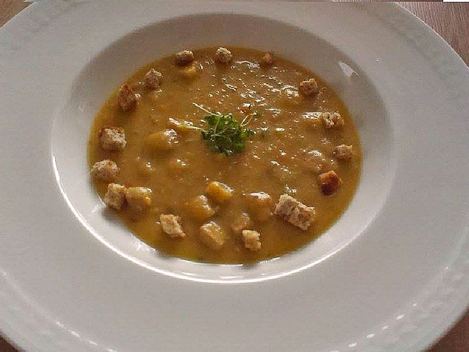 Kartoffelsuppe mit Tofu und Pilzen von aurora_kocht| Chefkoch