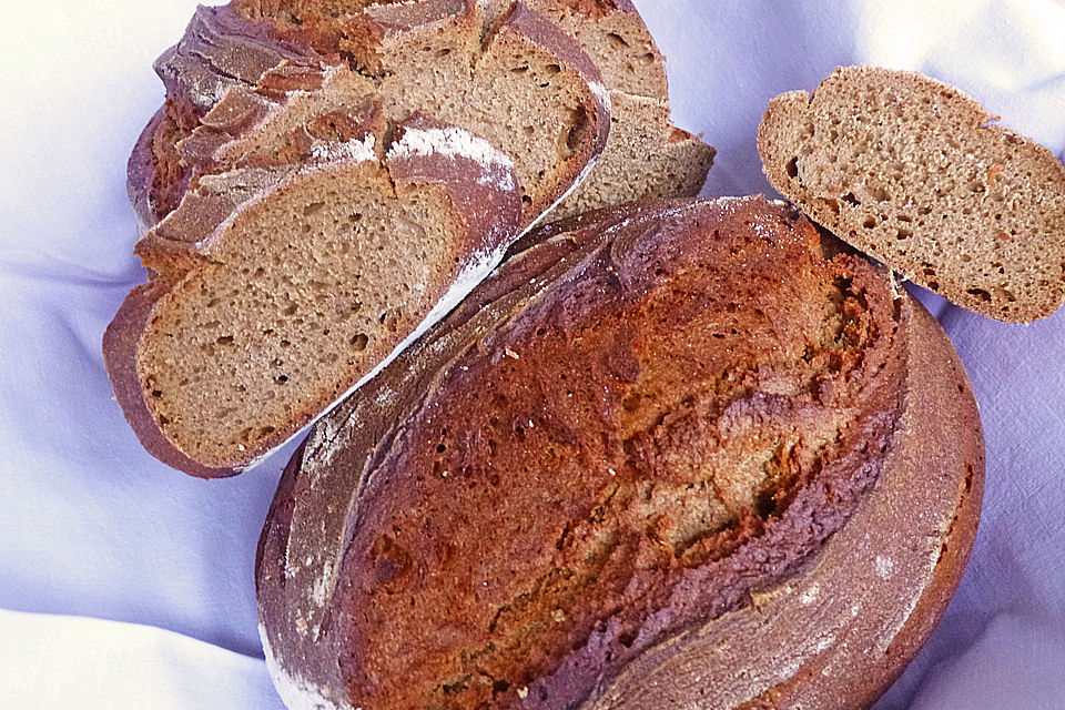 Einfaches Roggensauerteigbrot nach meiner Art