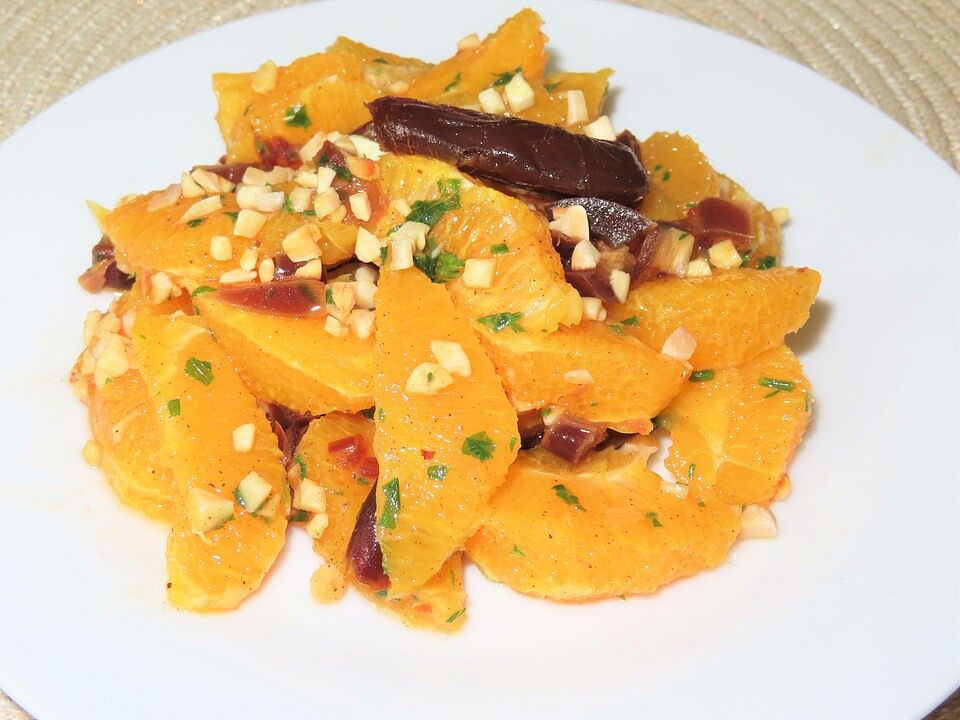 Dattel - Orangensalat von mascha86| Chefkoch