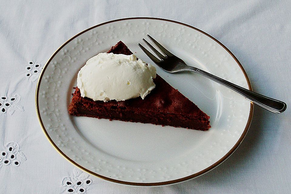 Schokoladenkuchen mit Rote Bete