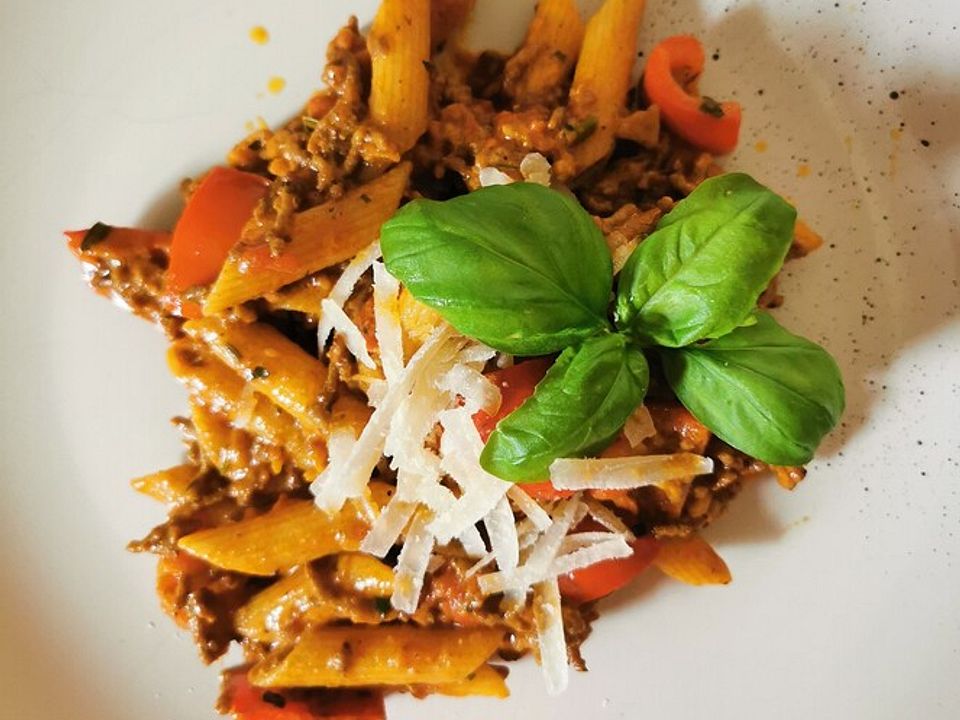 Nudelpfanne mit Hackfleisch und Paprika von Engelchen083| Chefkoch