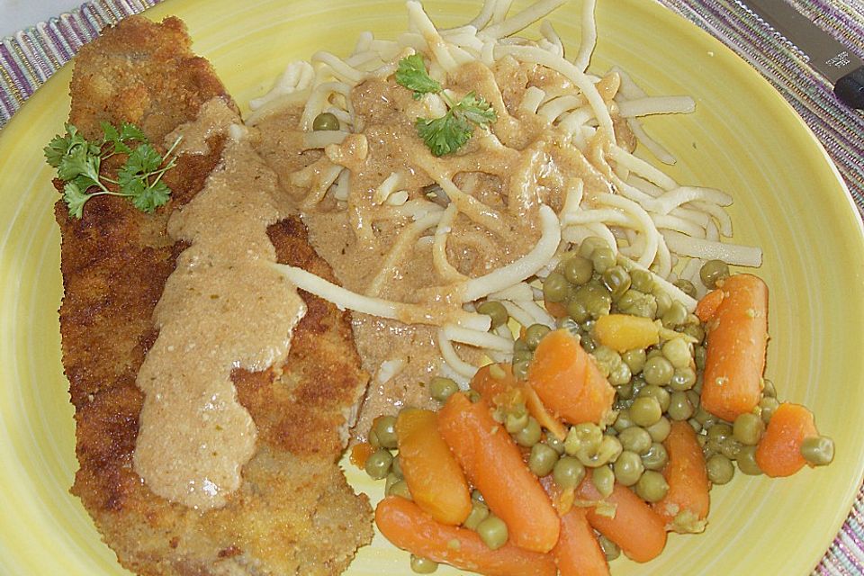 Joghurt - Weißwein Schnitzel a la Maja