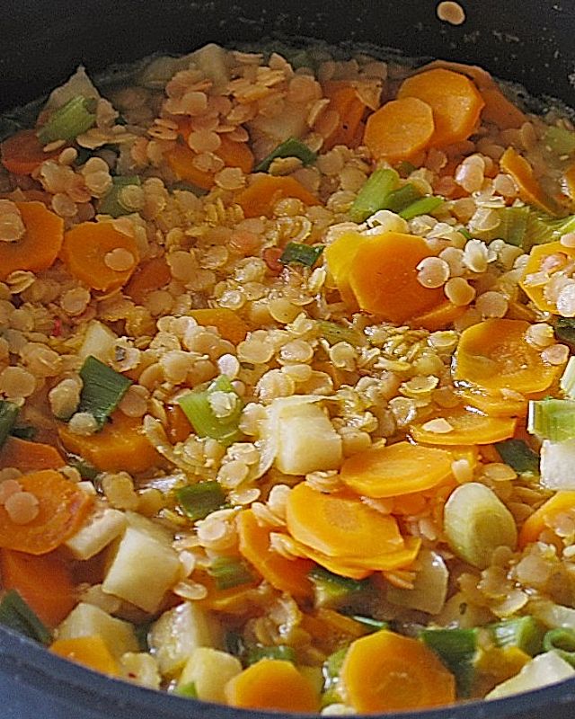 Karotten-Linsen Suppe