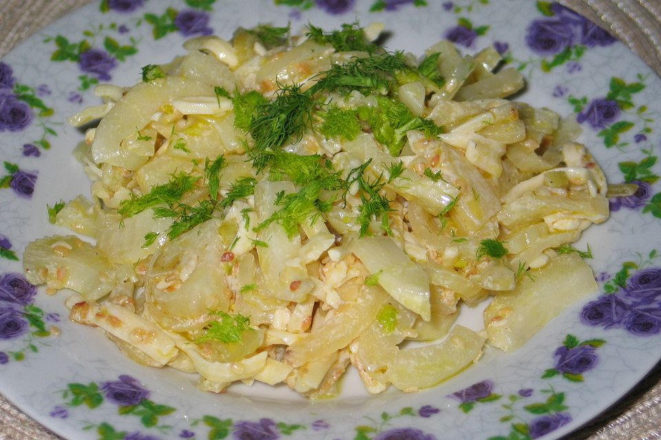 Marinierter Käse - Fenchelsalat