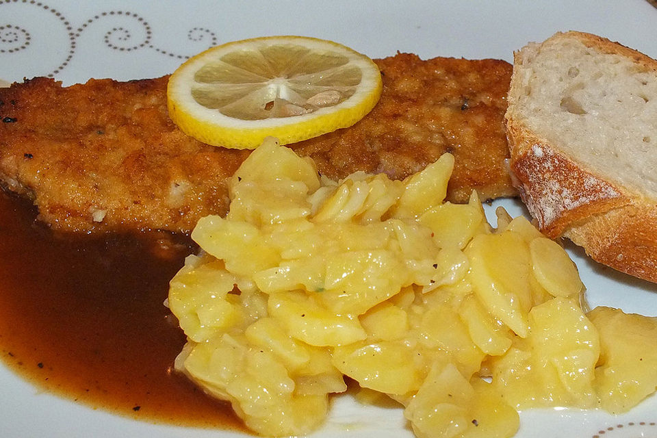 Panierte Schnitzel aus dem Backofen