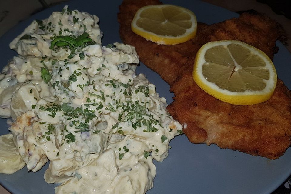 Panierte Schnitzel aus dem Backofen