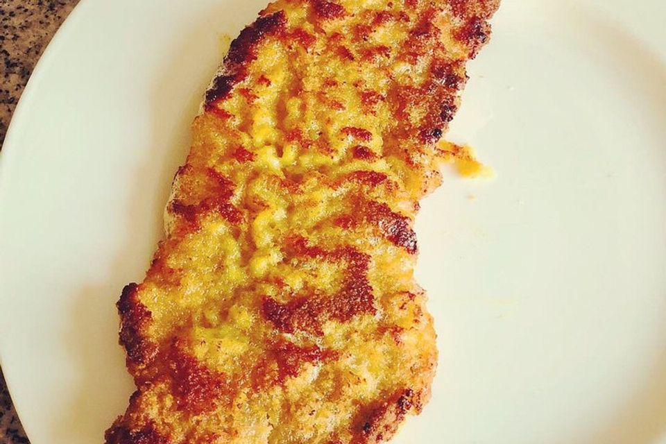 Panierte Schnitzel aus dem Backofen