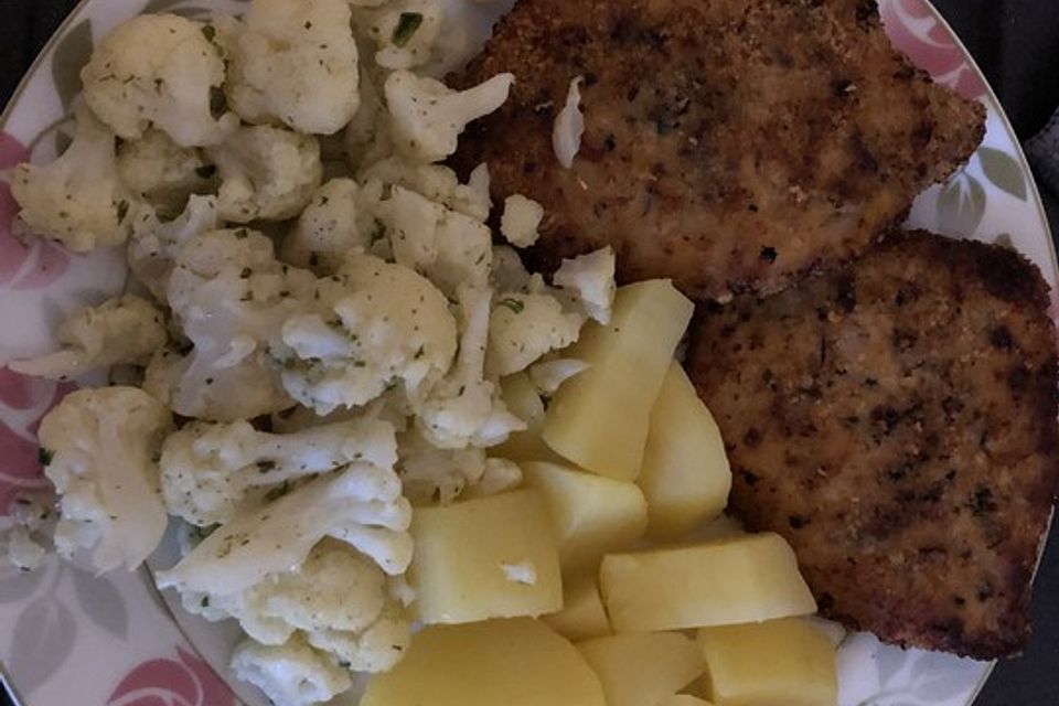 Panierte Schnitzel aus dem Backofen