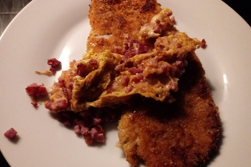 Panierte Schnitzel aus dem Backofen