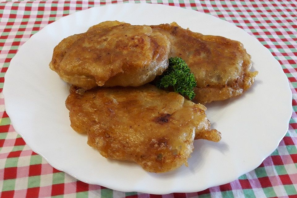 Panierte Schnitzel aus dem Backofen