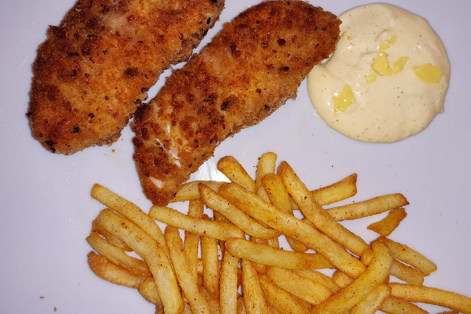 Panierte Schnitzel aus dem Backofen