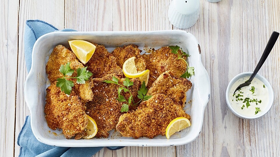 Panierte Schnitzel aus dem Backofen von MJ52