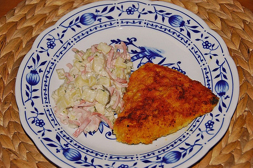 Panierte Schnitzel aus dem Backofen