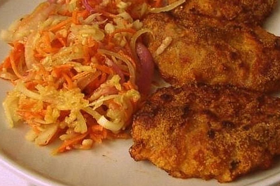 Panierte Schnitzel aus dem Backofen